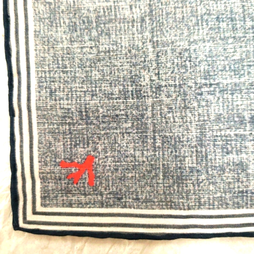 ISAIA Blue Pocket Square